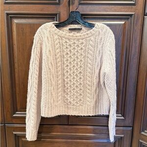 Jenni Kayne Textured Knit Sweater in Beige